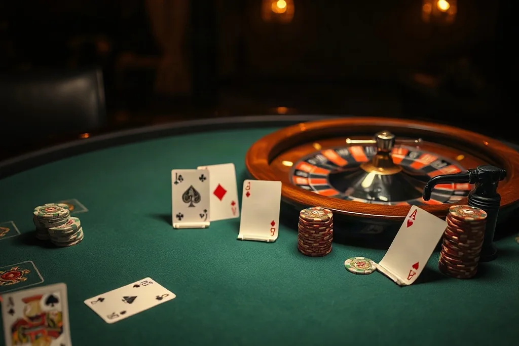 Jogos de mesa: blackjack e roleta em linhas gerais